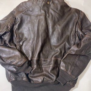 Bill’s Khaki’s Cockpit Genuine Goatskin Leather USA  WWII G1 Bomber Jacket XL